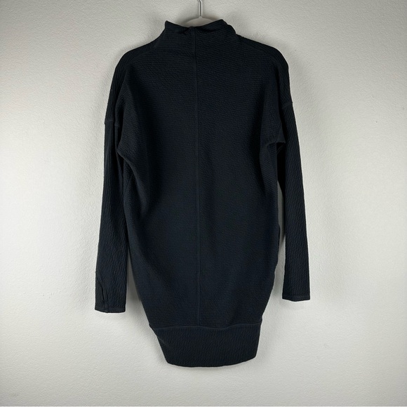 Lululemon Black Call For Cozy Long Sleeve Athleisure Dress Size 6 - Picture 5 of 7